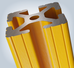 Custom Yellow Barrier Guards with 80/20